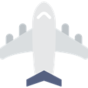 Aeroplane, transport, Plane, airplane, flight, Airport Black icon