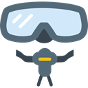 sports, goggle, Snorkel, sea, Diving, Dive, Summertime DimGray icon