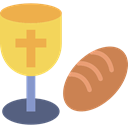 religion, communion, Christianity, chalice, Bread SandyBrown icon