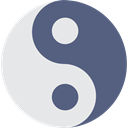 philosophy, Balance, signs, Yin Yang, Taoism, religion DimGray icon