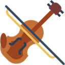 String Instrument, Violin, musical instrument, music, Orchestra Black icon