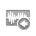 Audio, wave, Left DarkGray icon