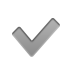 checkmark Gray icon