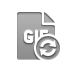 Gif, refresh, Format, File DarkGray icon