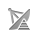 Satellite, Dish, pyramid Gray icon