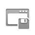 window, Diskette Gray icon