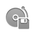 Diskette, Alarm DarkGray icon