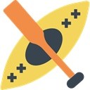 Rafting, olympic, Canoe, Kayak, transport, sports, Summertime SandyBrown icon