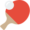 ping pong, sports, table tennis, racket, equipment Tomato icon
