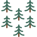 nature, spruce, Tree, Botanical, Pine, pines Black icon