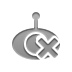 cross, Spyware Gray icon