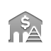 pyramid, Bank Gray icon