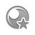 star, Sphere Gray icon
