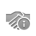 Handshake, Info, Hand DarkGray icon