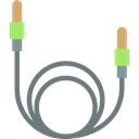 Device, Sound Cable, Multimedia, electronic, technology Black icon