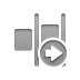 distribute, right, horizontal Gray icon