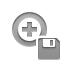 Diskette, zoom Gray icon