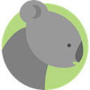 wildlife, mammal, koala, zoo, Animal Kingdom, Animals DarkGray icon