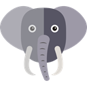wildlife, elephant, Animal Kingdom, zoo, Animals DarkGray icon