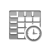 Spreadsheet, Clock DarkGray icon