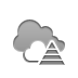 pyramid, subnet Gray icon