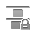 vertical, Lock, Top, distribute Gray icon