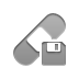 Aid, Diskette, Band Gray icon