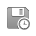 Clock, Diskette DarkGray icon