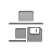 Bottom, vertica, distribute, Diskette DarkGray icon
