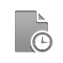 document, Clock DarkGray icon