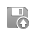 diskette up, Diskette, Up DarkGray icon