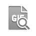 File, Gif, Format, zoom Gray icon