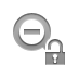 open, out, Lock, zoom Gray icon