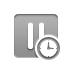 Clock, Pause DarkGray icon
