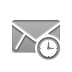 envelope, Clock DarkGray icon
