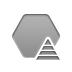 pyramid, Polygon DarkGray icon
