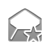 open, star, envelope Gray icon