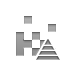 pyramid, raster Gray icon