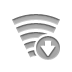 Down, broadband Gray icon