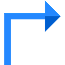 Multimedia Option, Orientation, Direction, Arrows, right arrow Black icon