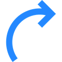 Multimedia Option, Arrows, Curve Arrow, Direction, Orientation Black icon