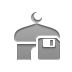 Diskette, Mosque Gray icon