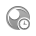 Clock, Sphere Gray icon