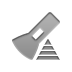 Flashlight, pyramid Gray icon