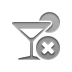 Close, cocktail Gray icon