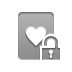 open, card, Hearts, Lock, Game DarkGray icon