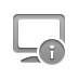 Info, monitor Gray icon