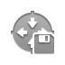 Diskette, router DarkGray icon