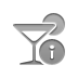 Info, cocktail Gray icon
