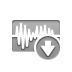 wave, Down, Audio DarkGray icon